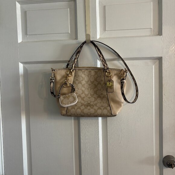 Coach Kacey Color Block Satchel - Picture 1 of 15